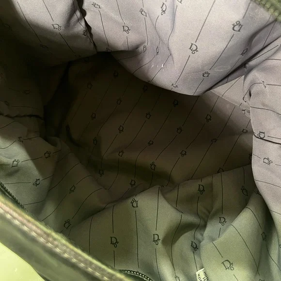 Vintage Dior Black Calfskin Leather Tote Shoulder Bag Made in Korea - Picture 10 of 14